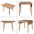 29"- 45" Extendable Dining Table For 4, Folding Kitchen Table With Rubberwood Legs, Space-Saving Dinner Table For Living Room, Kitchen, Dining Room, Small Space-1330952013