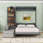 Grand lit escamotable avec canapé et tablettes-850395395