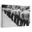 Black and white photograph of group of police officers standing on street side by side New York City USA 1 Piece Wrapped Canvas Wall Art-629905135