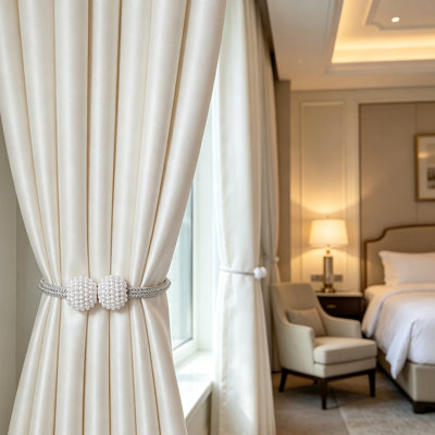 Natural Fabric 43 cm Curtain Holdback/Tieback