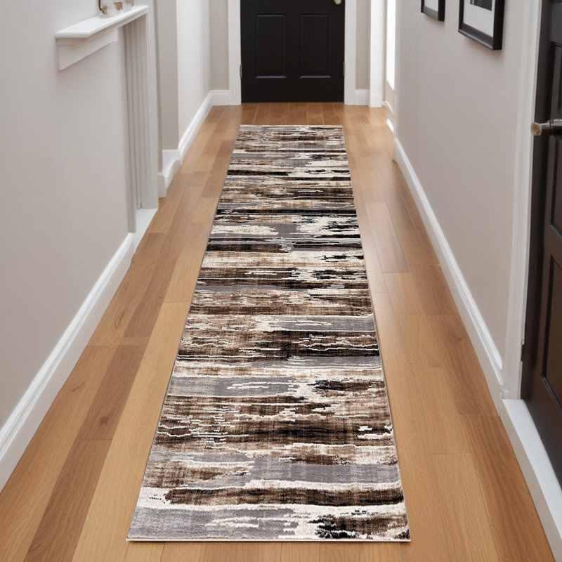 Tapis beige 5 x 8, Tapis de couloir 3 pi x 15 pi