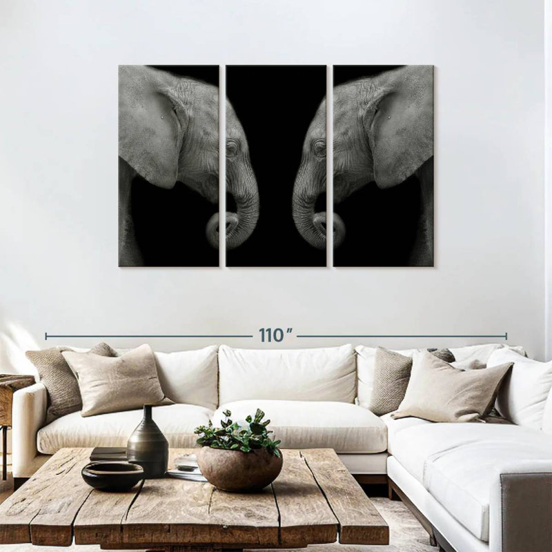Elephant Sanctuary, 48" H x 74" W