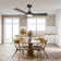 Ceiling Fan with Lights Remote Control, 42-Inch, Silent DC Motor, 6 Speed, Dimmable LED Light, 3-Blades