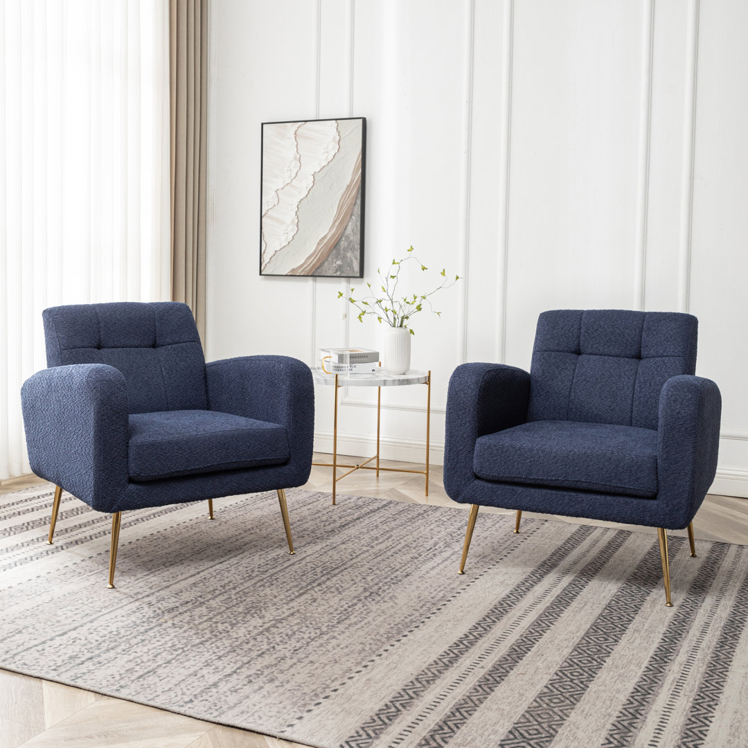 Alixon 29'' Wide Tufted Armchair (Set of 2) Wade Logan® 