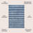 London Berber Stripe Blue/Ivory Indoor/Outdoor Rug-222765308
