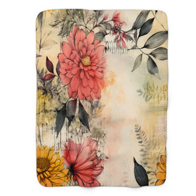 Faded Garden - 1 Piece Premium Blanket