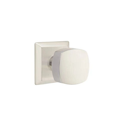 Emtek Passage Interior Mortise Set w/ Quincy Rosette & Freestone Knob (LH)
