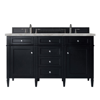Brittany 60" Double Vanity W/FreePower Wireless Charger