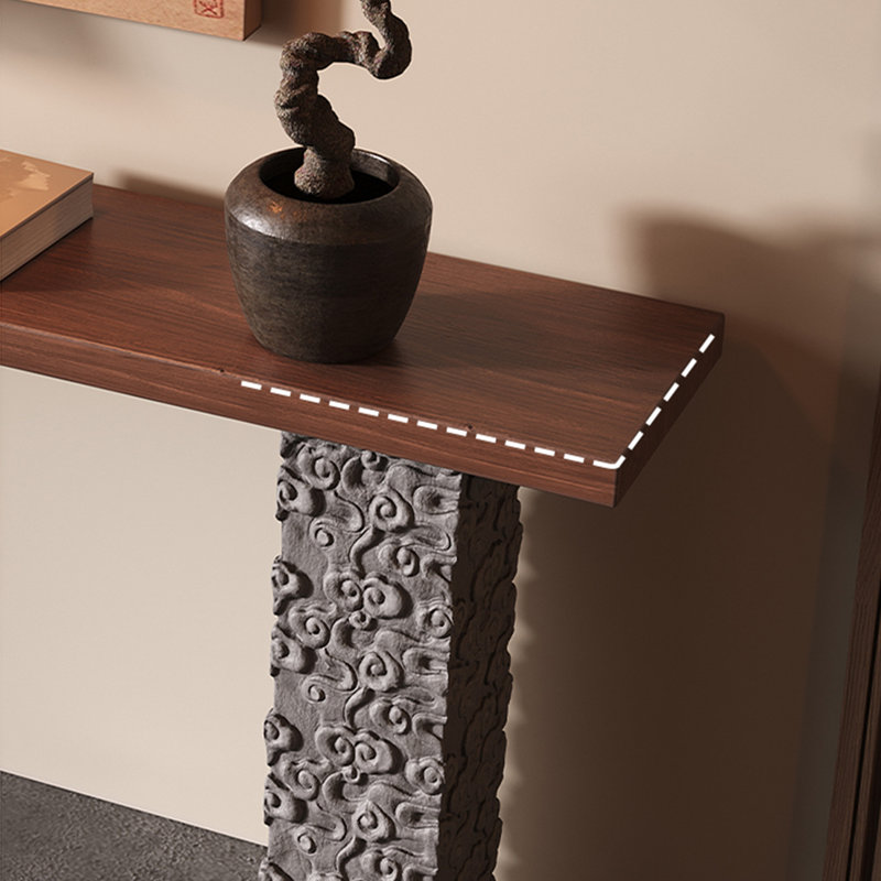 Modern Minimalist Console Table, 31.5" H x 31.5" W x 11.81" D