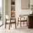 Beige,Walnut-Fabric