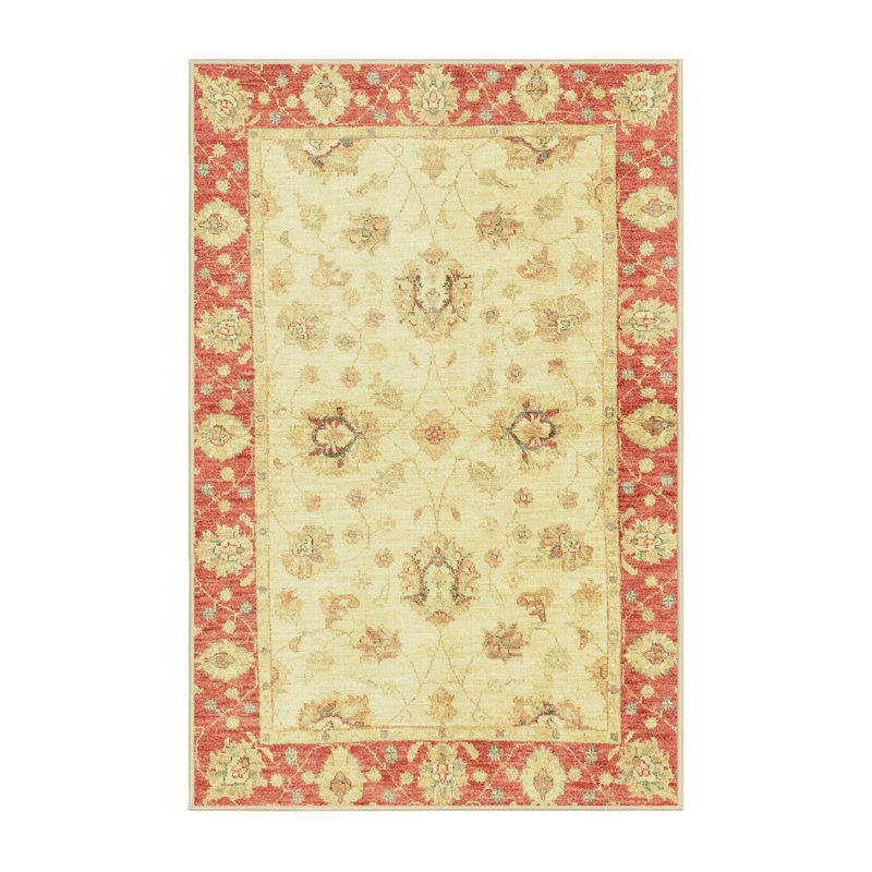 Wool Abstract Indoor Rug, Rectangle 6' x 9'