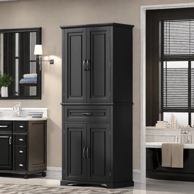 Bathroom Storage Cabinet With Adjustable Shelf And Drawer