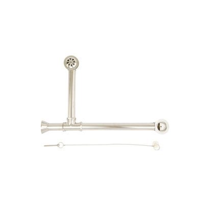 Toe Tap Extended Waste and Overflow Tub Drain P0007E by Strom Living