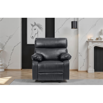 Larache Faux Leather Rocker Recliner