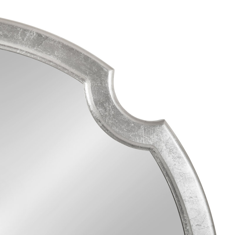 Miroir Illinois festonné 28 x 28, Argent
