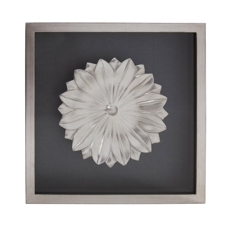 Fleur de lotus, art mural en bois