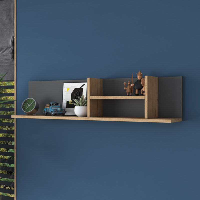 Locelso Floating Shelf, Grey
