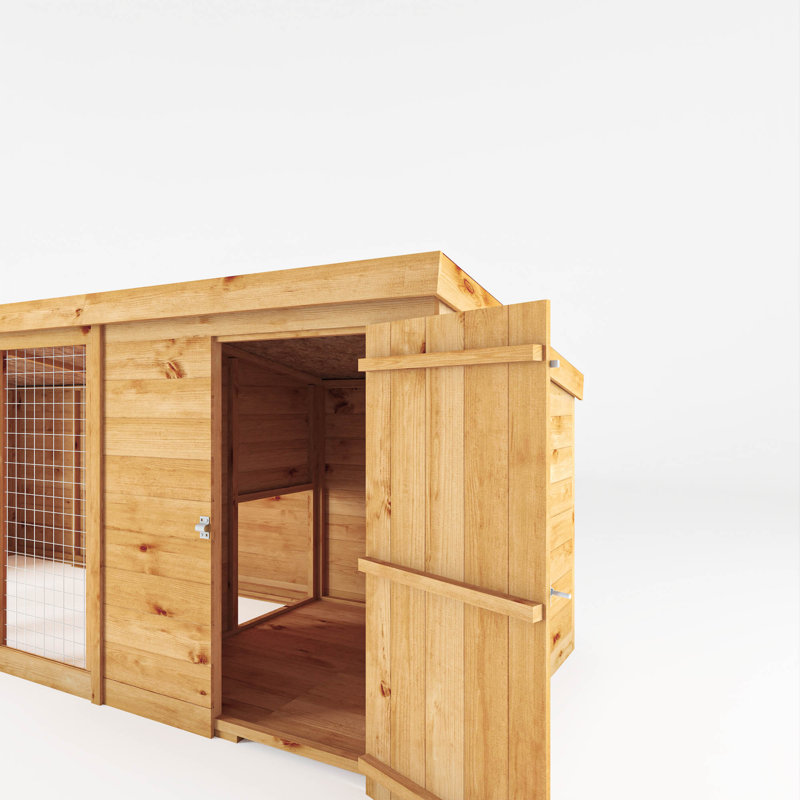 Mercia 12 x 4ft Berkshire Dog Kennel & Run, No