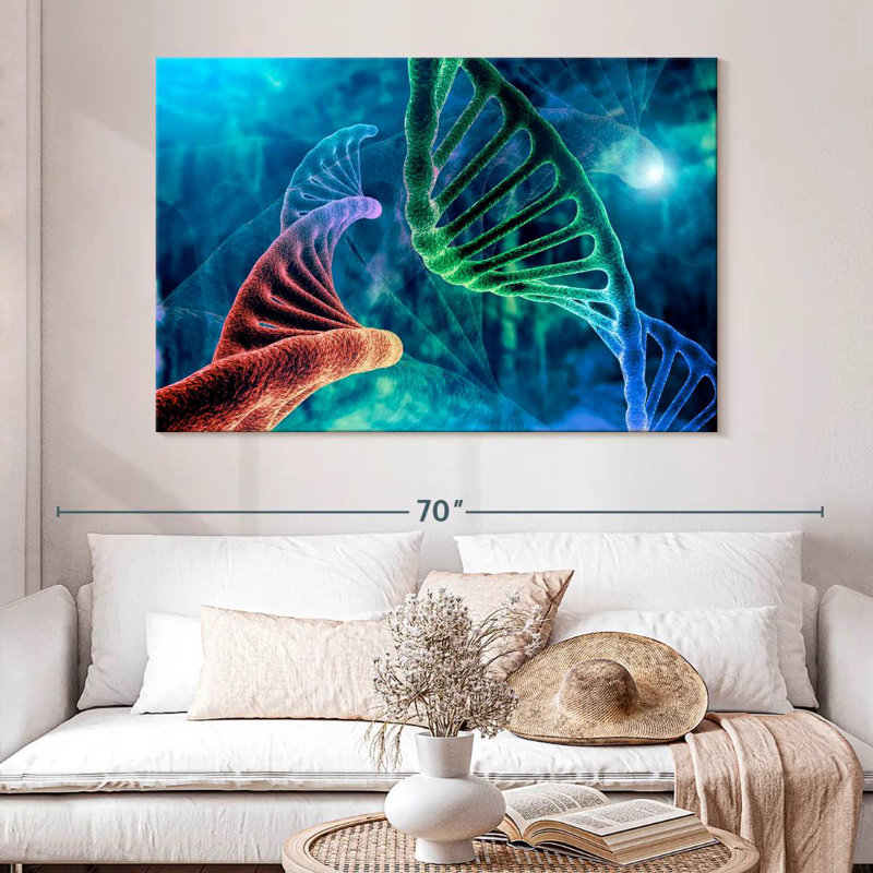 Keiri Two DNA Strands, 34" H x 51" W