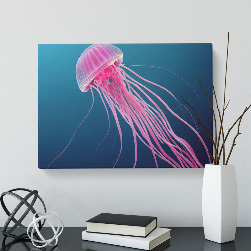 Jellyfish Art Vol.5 - Wrapped Canvas, 50cm H x 76cm W x 3cm D