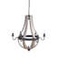 Minimalist Wood and Metal Chandelier-401039451