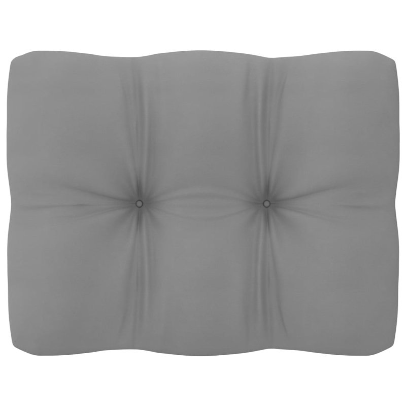 Patio Chair with Cushions, Brown, Gray