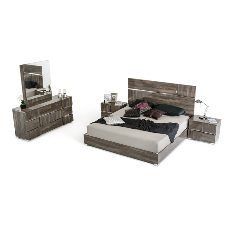 Miroir de commode Aidey, gris