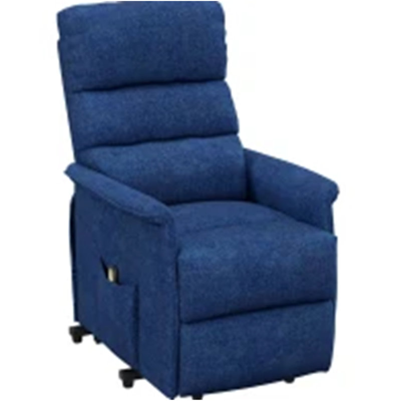 Fauteuil inclinable électrique avec télécommande, bleu foncé, Bleu très foncé