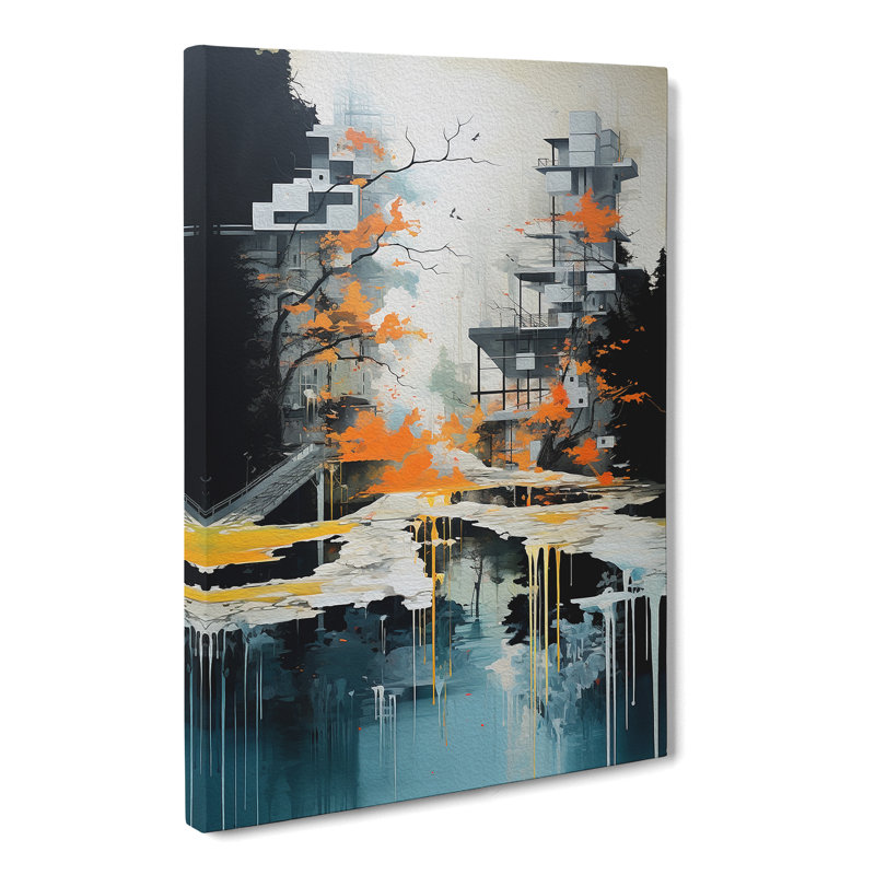 Stream Contemporary - No Frame Print, 50cm H x 35cm W x 3cm D