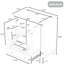 Base de meuble de salle de bain 30 po - style moderne, 2 portes en bois massif, 1 tiroir, tablette réglable, assemblage requis et meuble-lavabo, look élégant