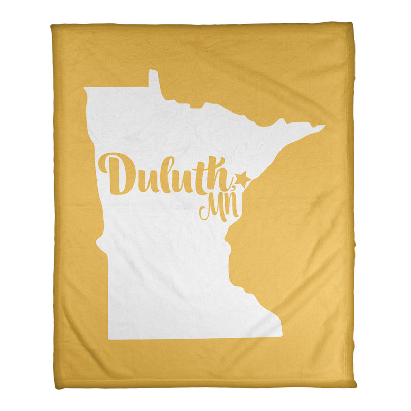 Jeté polaire de minnesota, l 32,5 po x L 42,5 po, Jaune