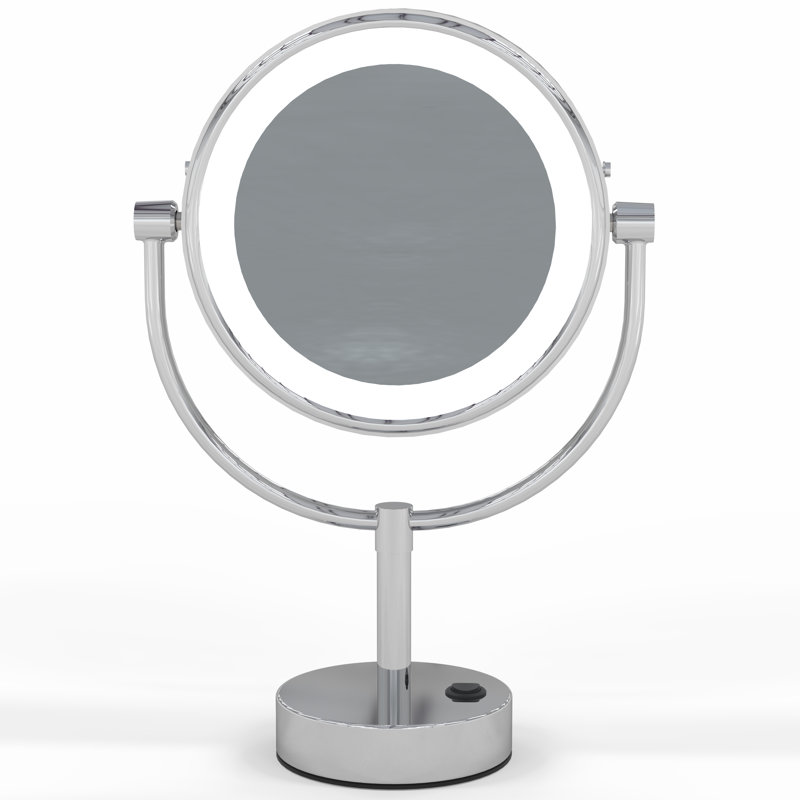 Miroir sur pied Neo Modern, Chrome