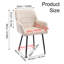 Chaise de salle à manger en velours crème 1 pièce avec - Confortable, ergonomique, pour la cuisine et le salon, couleur d'assemblage facile, ergonomique, fabrication, à assembler-1137963898