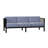 Jax 76.5'' Wide Iron Patio Sofa with Cushions-26119174-42724305