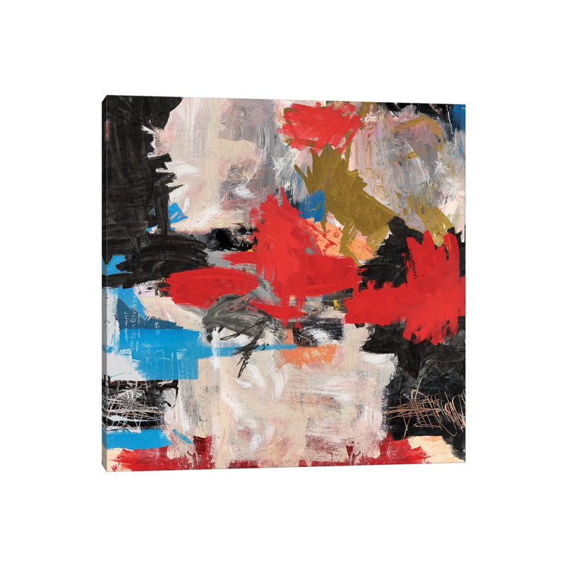 Abstract Expressionism by PinkPankPunk - Painting on Canvas, 66.04cm H x 66.04cm W x 3.81cm D, Wrapped Canvas