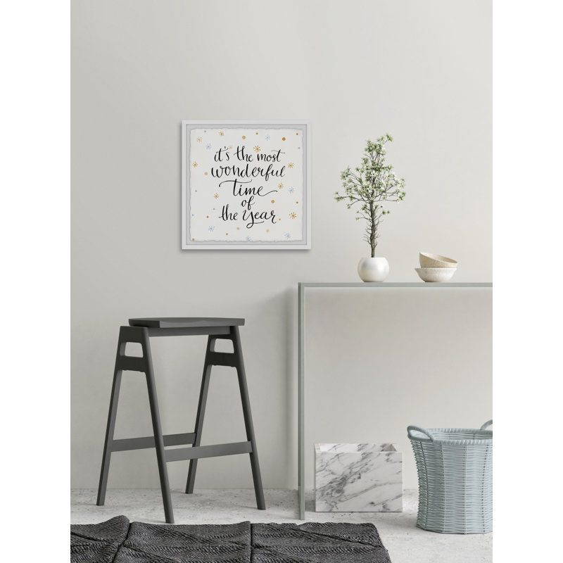 Most Wonderful Time 1 Piece Single Picture Frame Wall Art, 45cm H x 45cm W x 3.81cm D