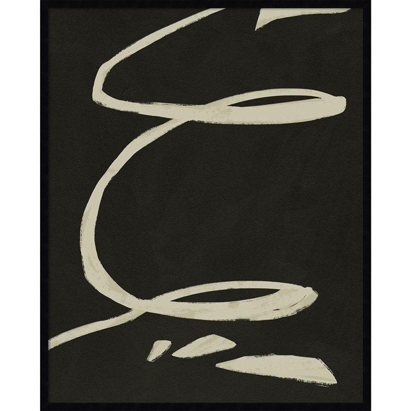 Neutral Spring III by Jacob Green, 41" H x 33" W x 1" D, Black