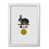 White Grain Frame