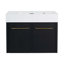 Ensemble de meuble-lavabo simple 29,5 po avec plateau en résine Grieteke