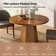 Mikei Mid-Century Modern 45" Round Dining Table