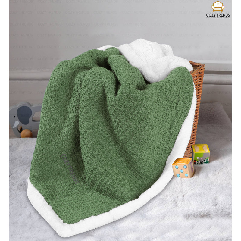 Couverture pour bébé 100% coton Bairagi, Vert