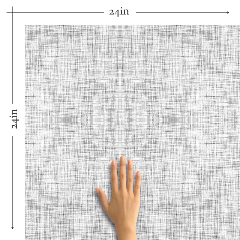 Carreau de papier peint auto-adhésif de 24 po Deems, L 126 po x l 24 po