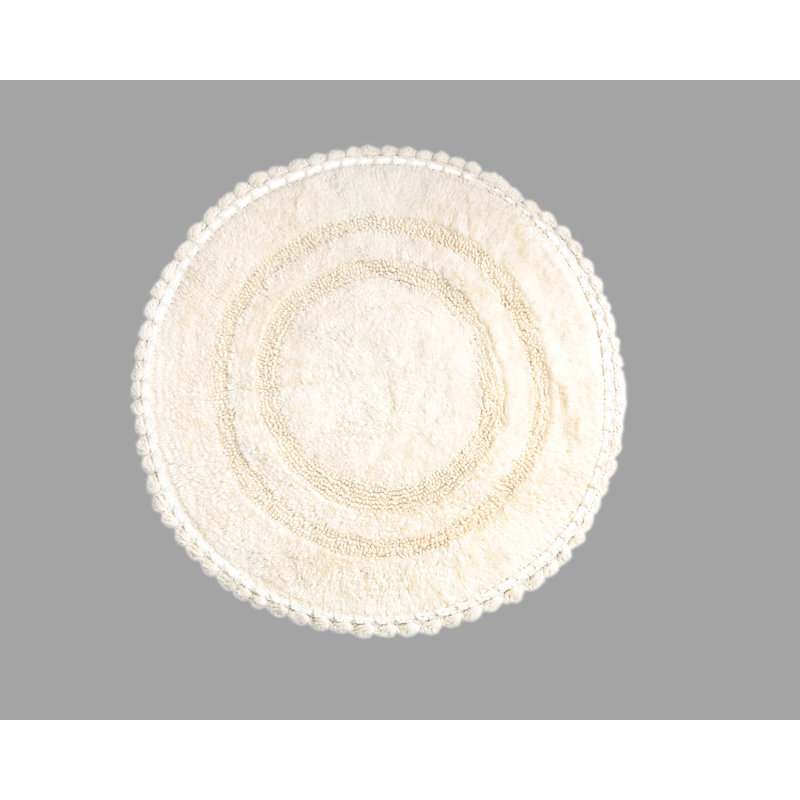 Tapis pour salle de bain Akiera Luna, Ivoire