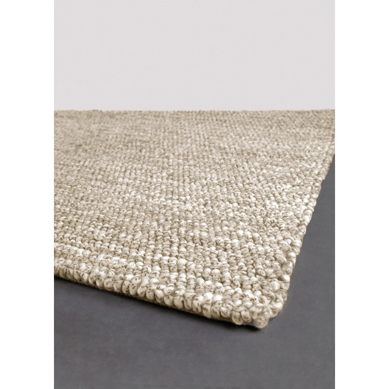 Anni Wool Area Rug in White, Rectangle 7'9" x 10'6"