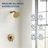 Single-Function Shower Faucet with 6" Round Rainfall Shower Head and Pressure Balance Cartridge (Rough-In Valve Not Included)-117465996