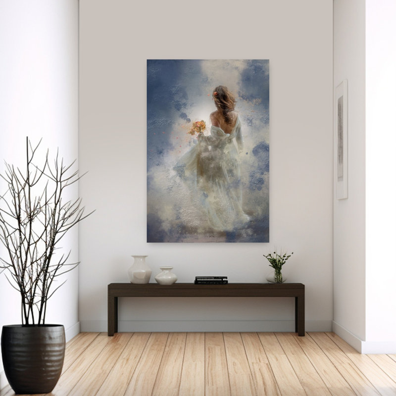 ...Rappelle-moi encore une fois qui je suis...' Affiche murale abstraite contemporaine de paysage naturel, 60" H x 40" W