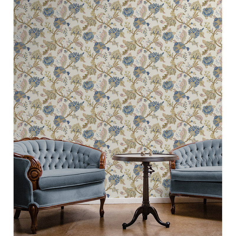 Adaria 5.48m x 52.07cm Satin Peel & Stick Wallpaper Roll