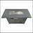 42'' L Steel Propane Outdoor Fire Pit Table With Lid-113988198
