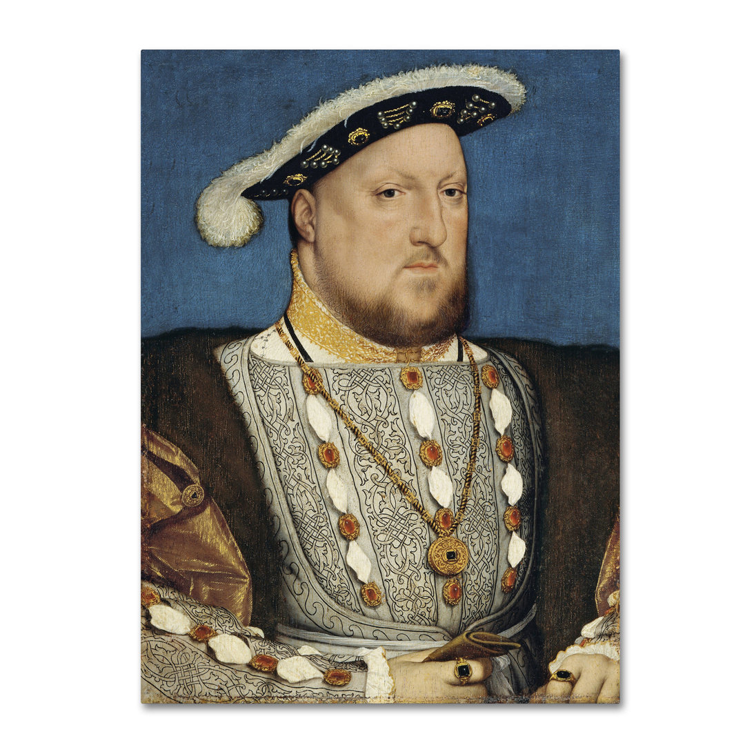 'Portrait Of Henry Viii Of England' Print on Wrapped Canvas Trademark Fine Art 