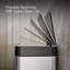 Reset 8 Gallon Kitchen Trash Can, Stainless Steel Hand Free Step Trash Can with Quiet-Close Lid-1503978201